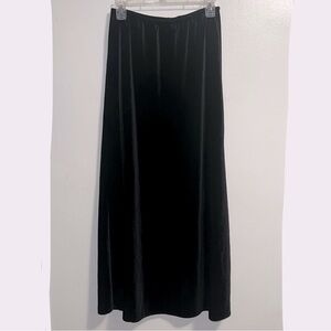 David Warren black velvet skirt